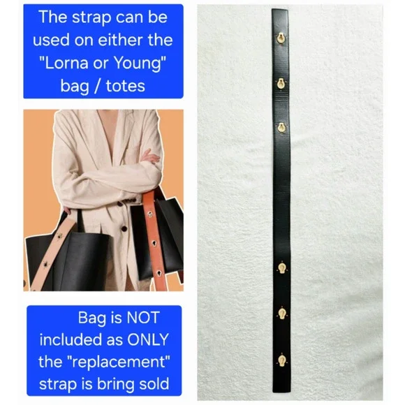 DANSE LENTE "Interchangeable / Replacement" ONLY STRAP for "lorna and young" bag - Picture 2 of 8